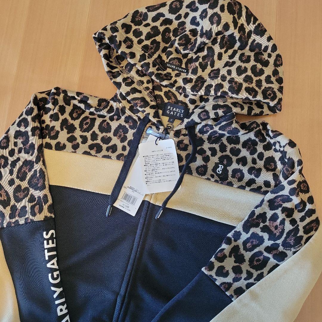 定価34100円❣️新品‼️PEARLY GATES ヒョウ柄ジップパーカー☆