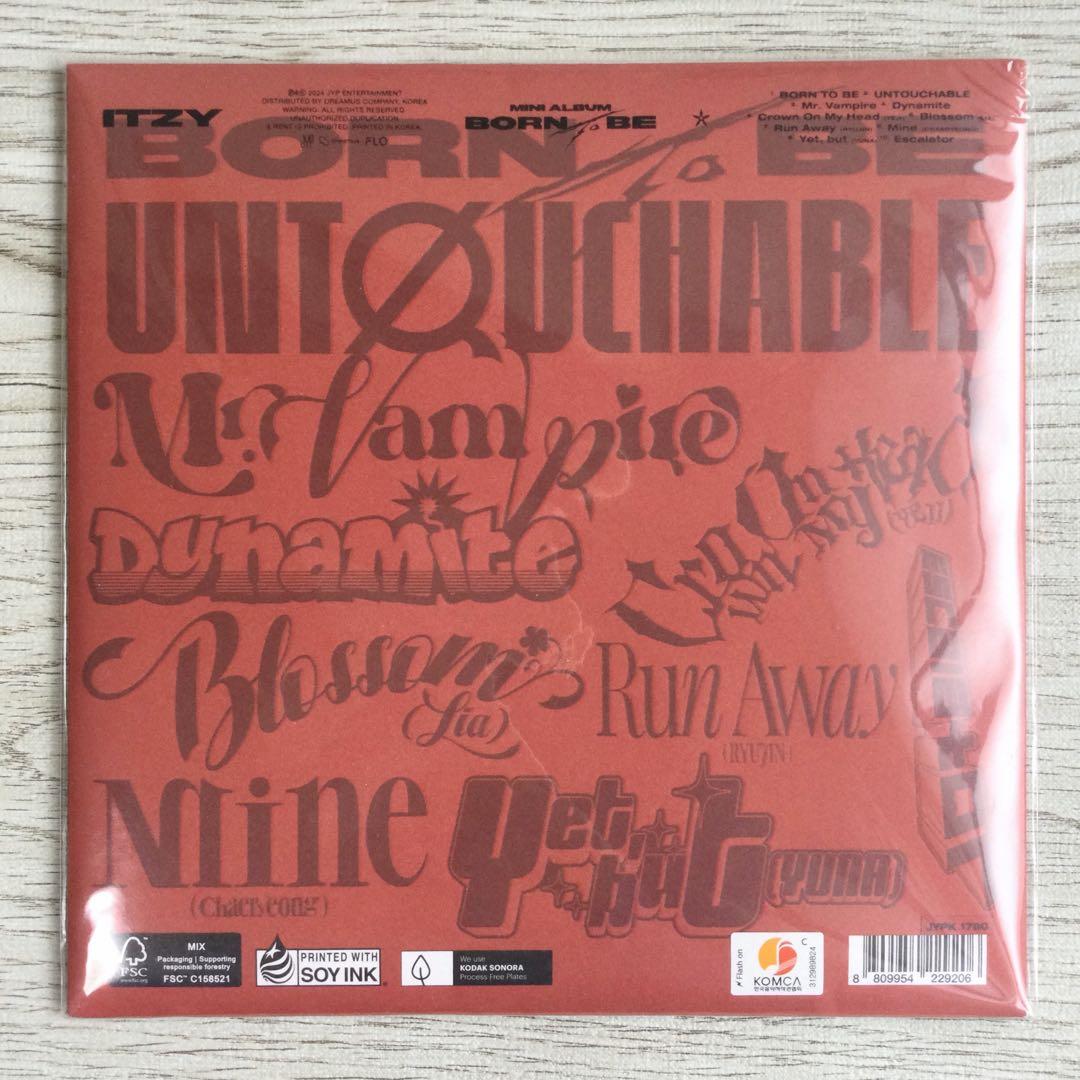 itzy チェリョン untouchable トレカ born to be 特典