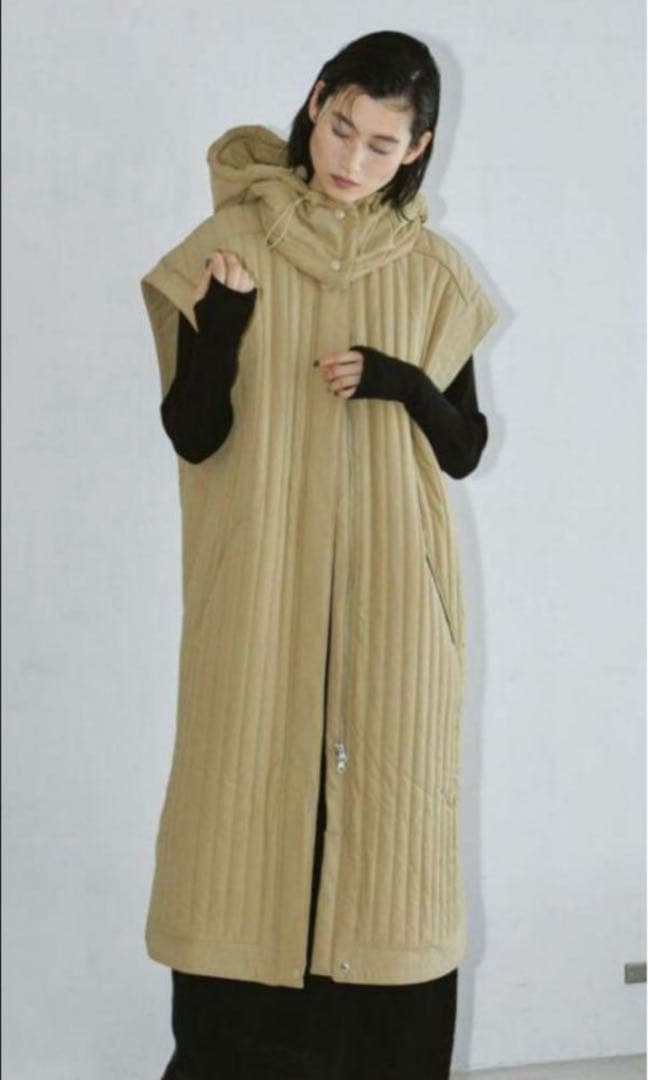 TODAYFUL トゥデイフル★フーディーキルティングベスト