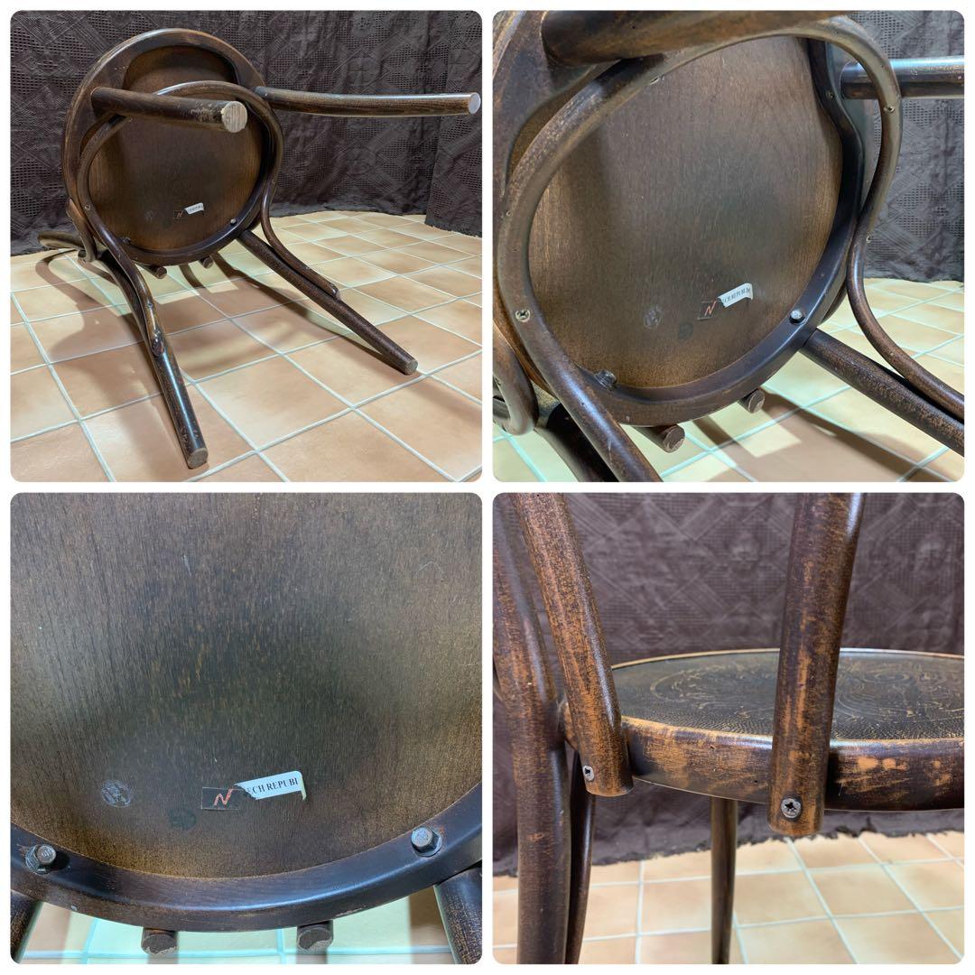 【希少】TON社製 2脚セット ベントウッドチェア アンティーク 曲げ木 チェア