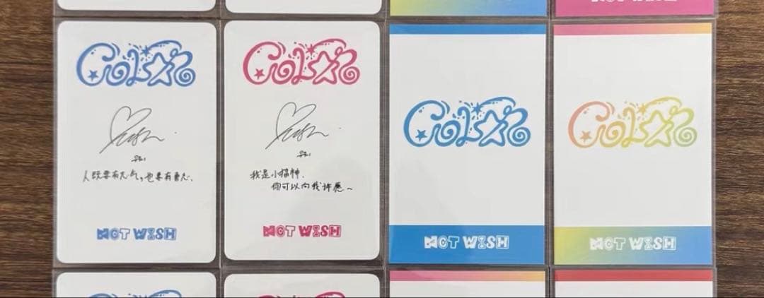 nct wish ユウシ 中国 popmerch 予約特典 トレカ 4枚セット