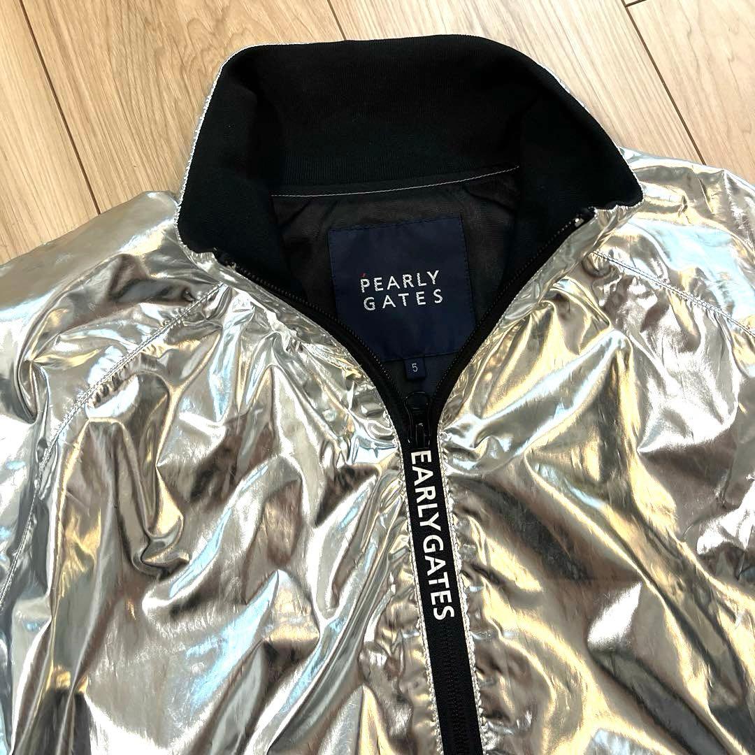 パーリーゲイツ、プラチナシ ルバー、ジップジャケット、ブルゾン