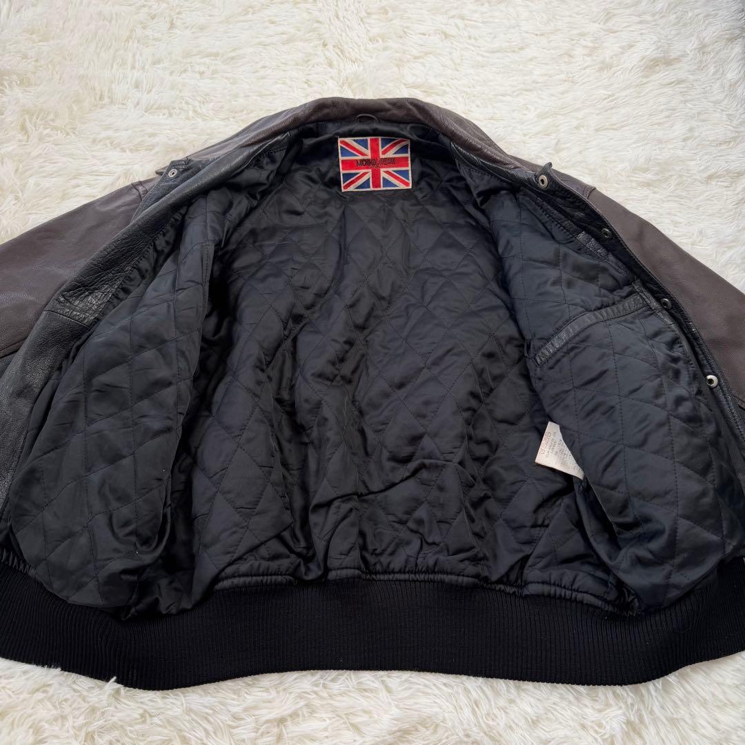 本革レザージャケット MICHIKO LONDON 牛革 ヴィンテージ調 M