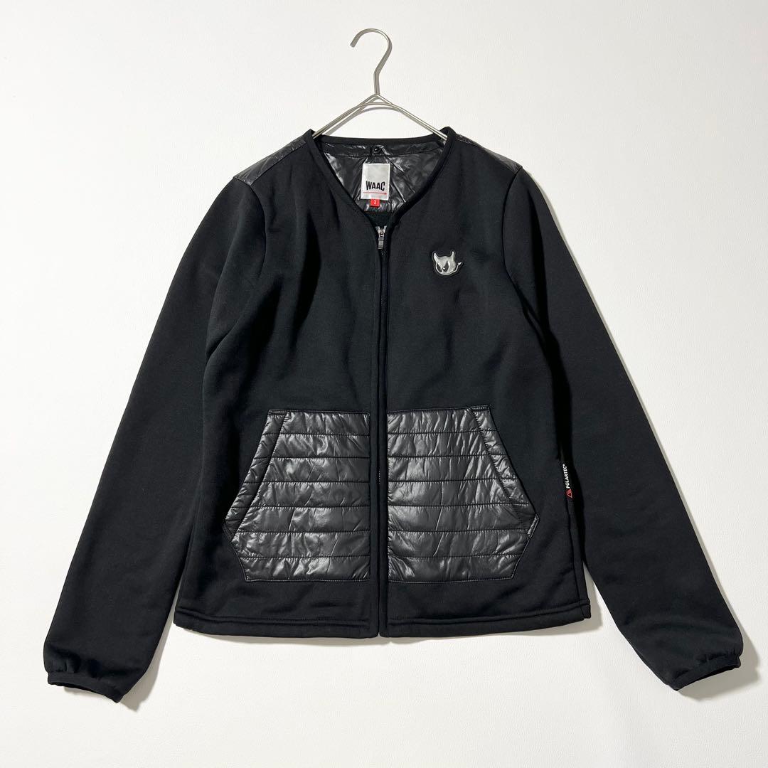 3373【美品】WAAC　中綿ジャケット ライナー脱着可能 黒　L