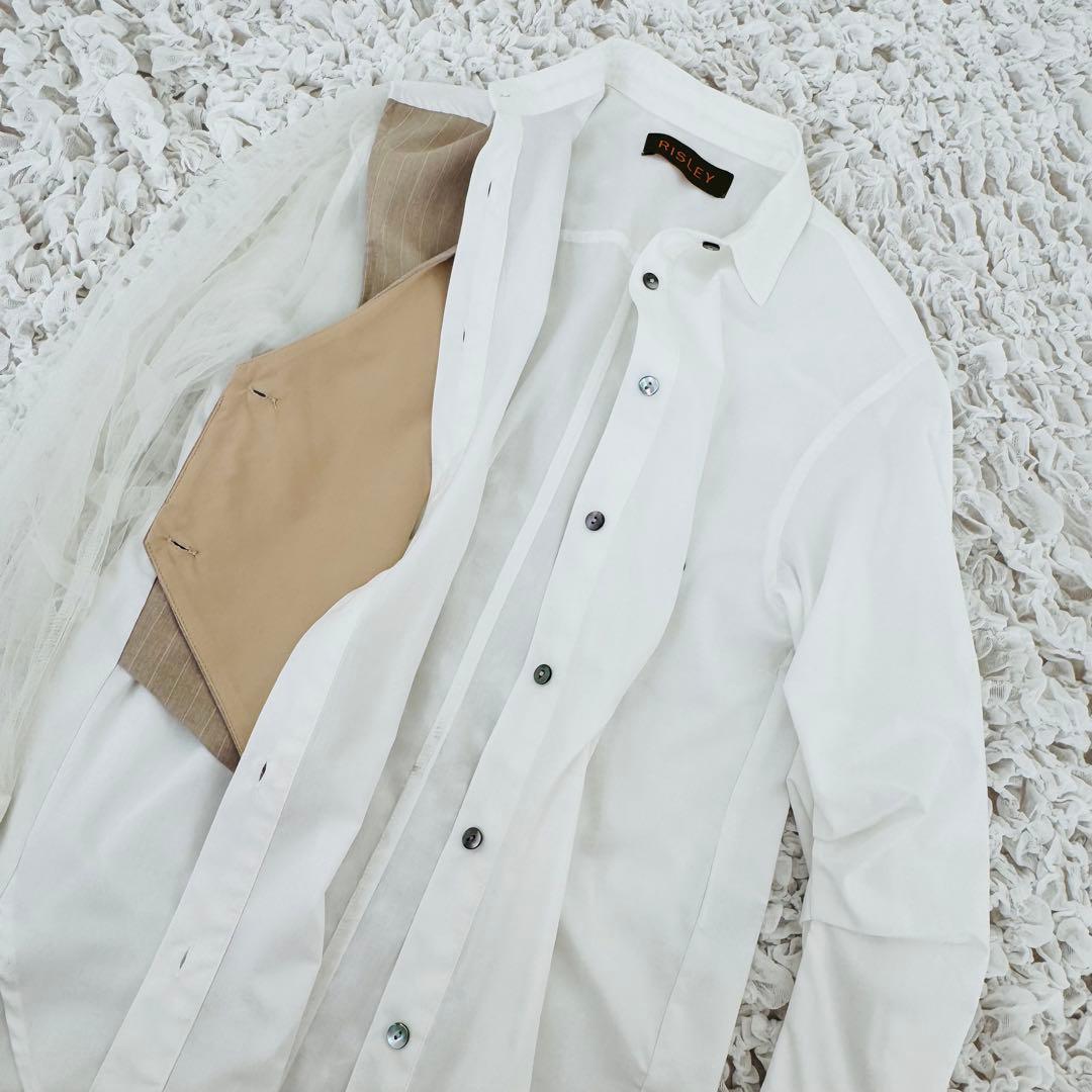 RISLEY アシンメトリー 長袖シャツ リズレー