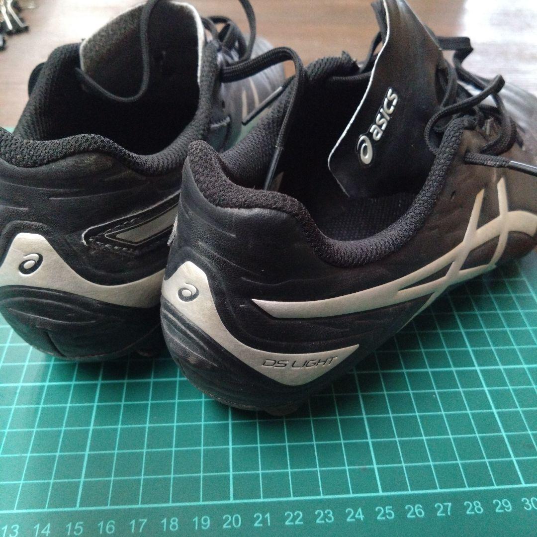 ASICS サッカーシューズ 25cm ホワイト/ブラック　ＤＳライト