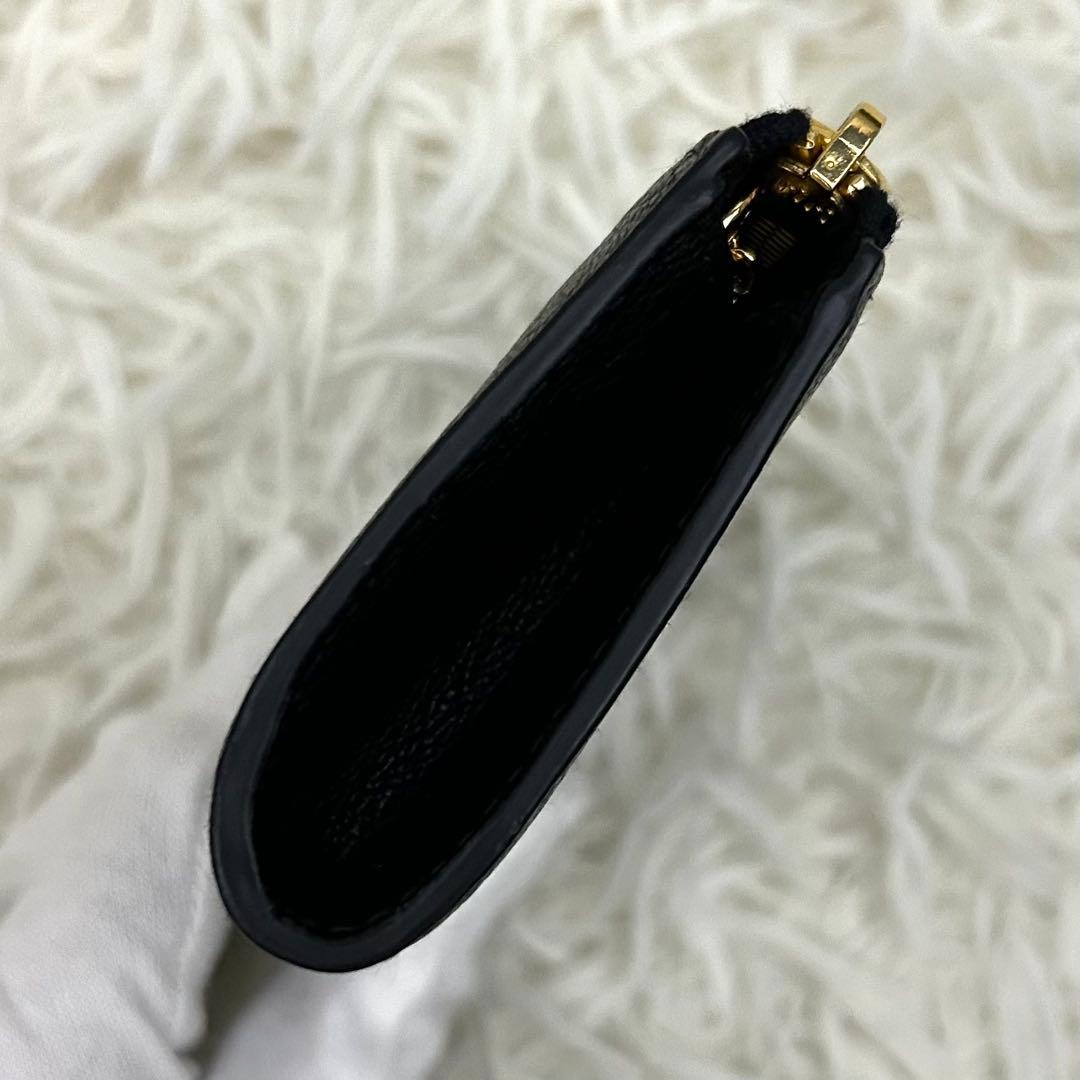 【美品】RFID内蔵 miu miu キーリング付き ケース ブラック