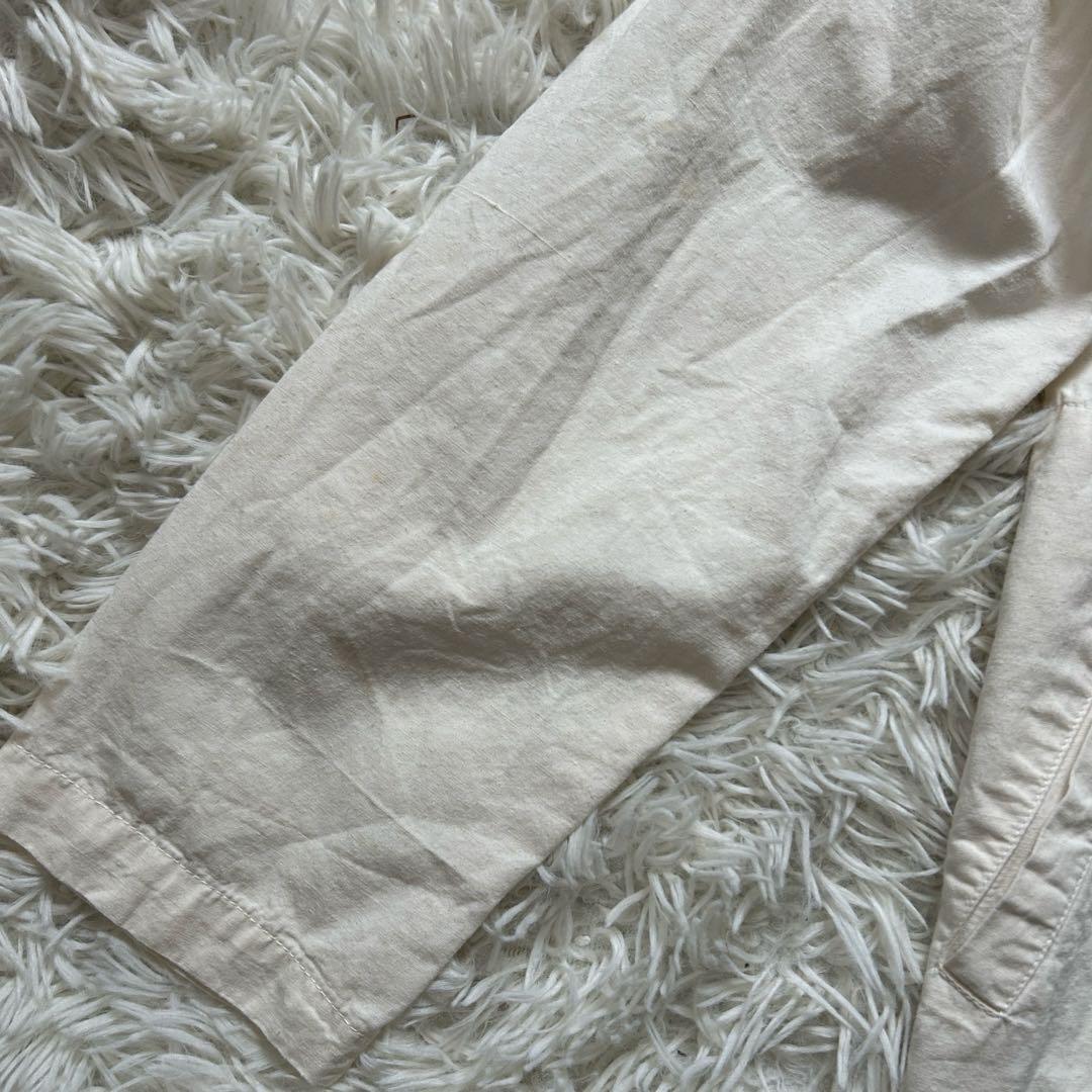 オアスロウ　マリンパーカー　コットンリネン　オフホワイト　サイズ3