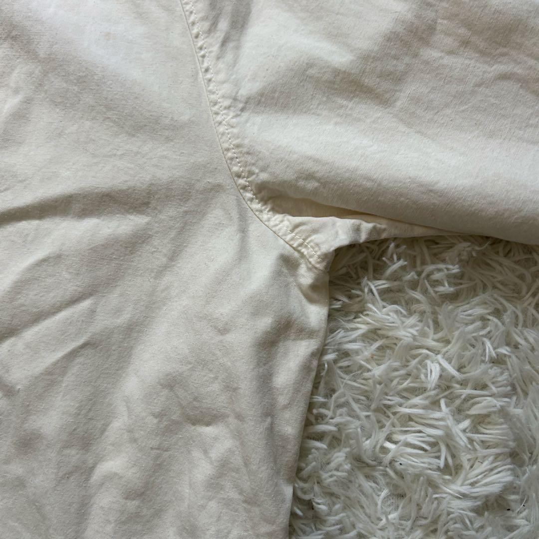 オアスロウ　マリンパーカー　コットンリネン　オフホワイト　サイズ3