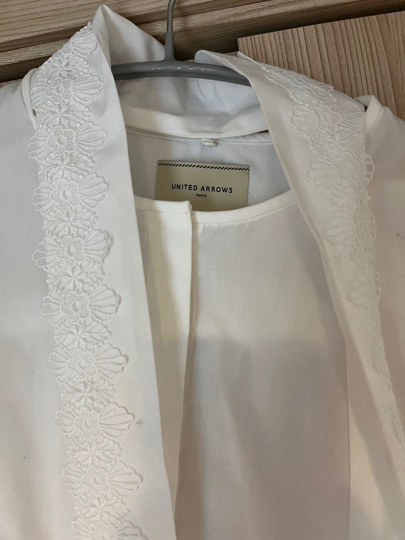 ユナイテッドアローズレースボウタイブラウス