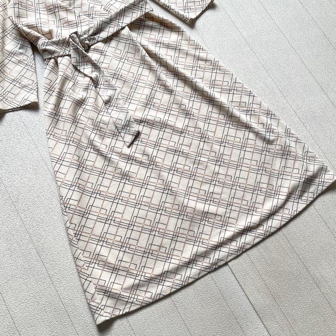 手洗い可/日本製　COUP DE CHANCE　ジャージ素材プリント柄ワンピース