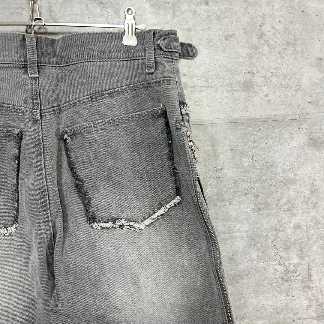 新品 GRANCY ジップデザイン　バニーデニム　　　13oz サイドジップ