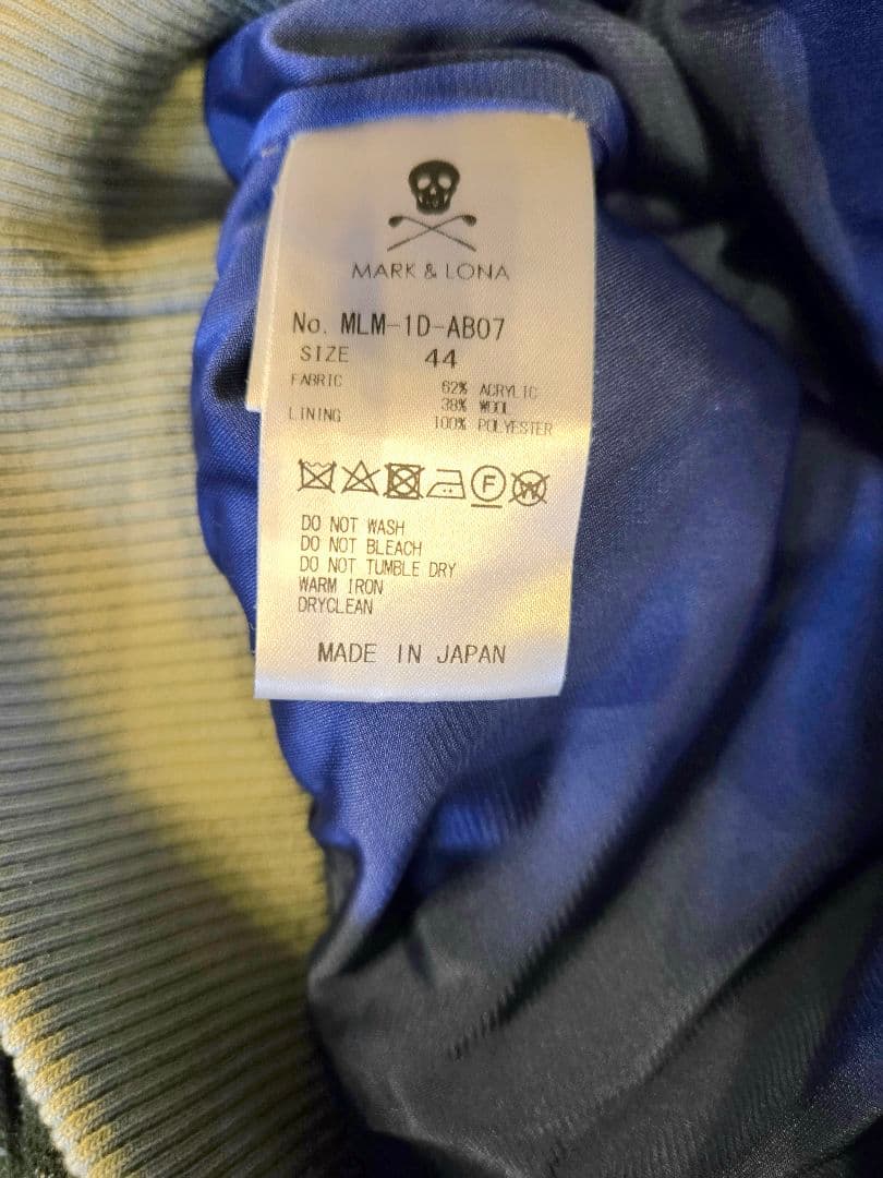 美品 MARK&LONA セーター ニット 44 S ゴルフ ブルゾン