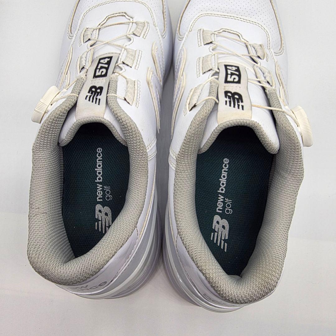 ニューバランス ゴルフシューズ BOAダイヤル式スパイク ホワイト28cm