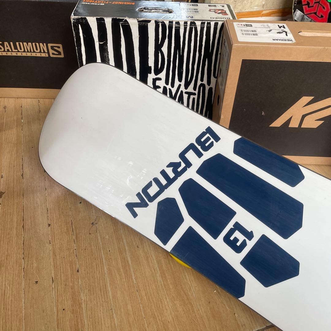 BURTON×SALOMON　バートン　サロモン　バイン付　スノーボードセット