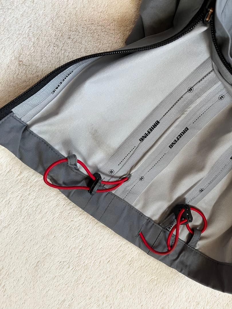 BRIEFING グレー レインウェア上下 セットアップ size L 極美品