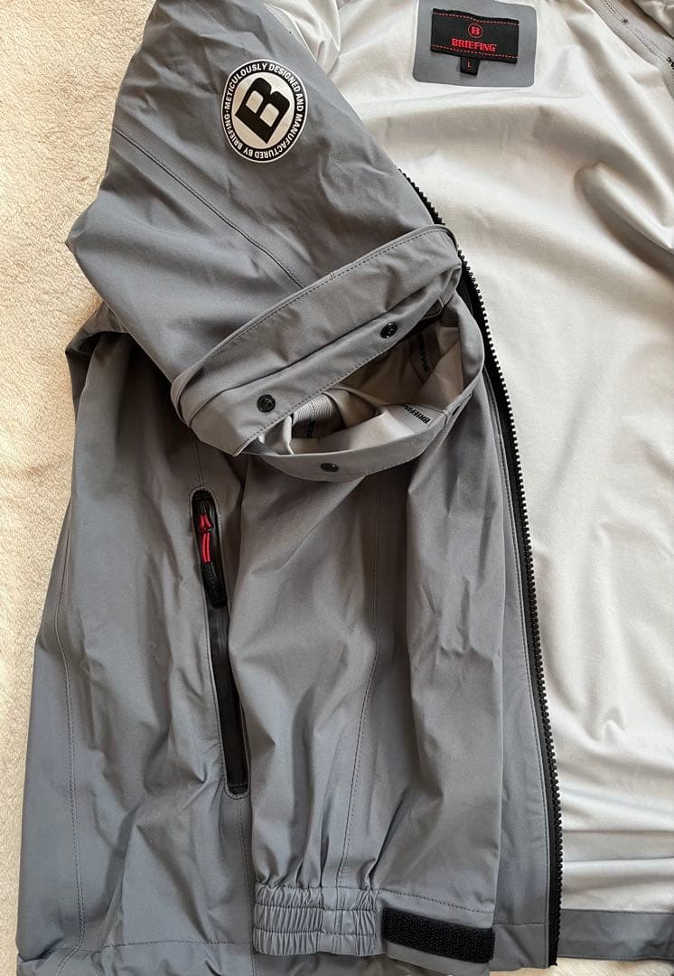 BRIEFING グレー レインウェア上下 セットアップ size L 極美品