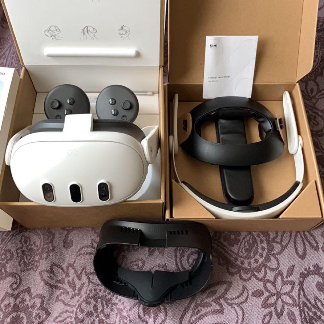  Quest 3 512GB VRヘッドセット サードパーティ製おまけ付