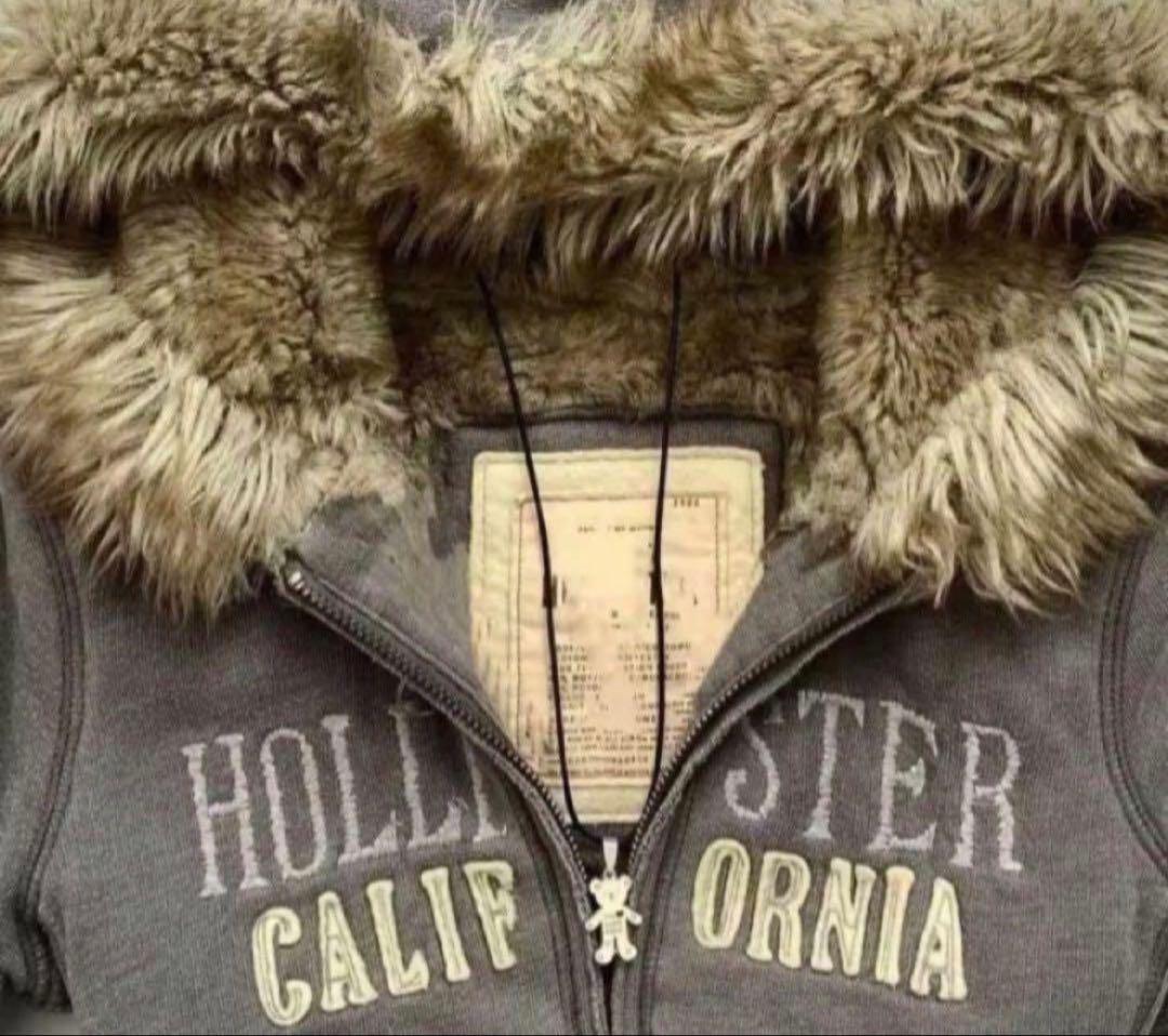 y2k グランジ archive opium ファー ダブルジップパーカー