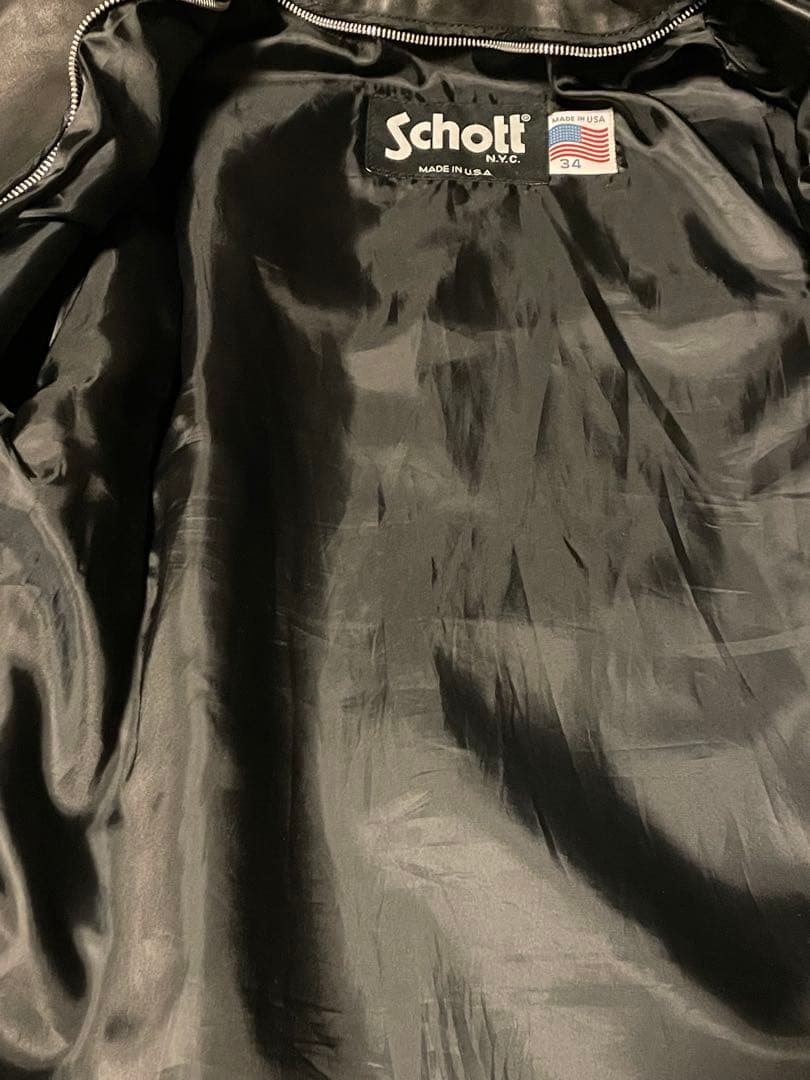 Schottシングルライダース641お値引き不可です。3/22迄の価格です。