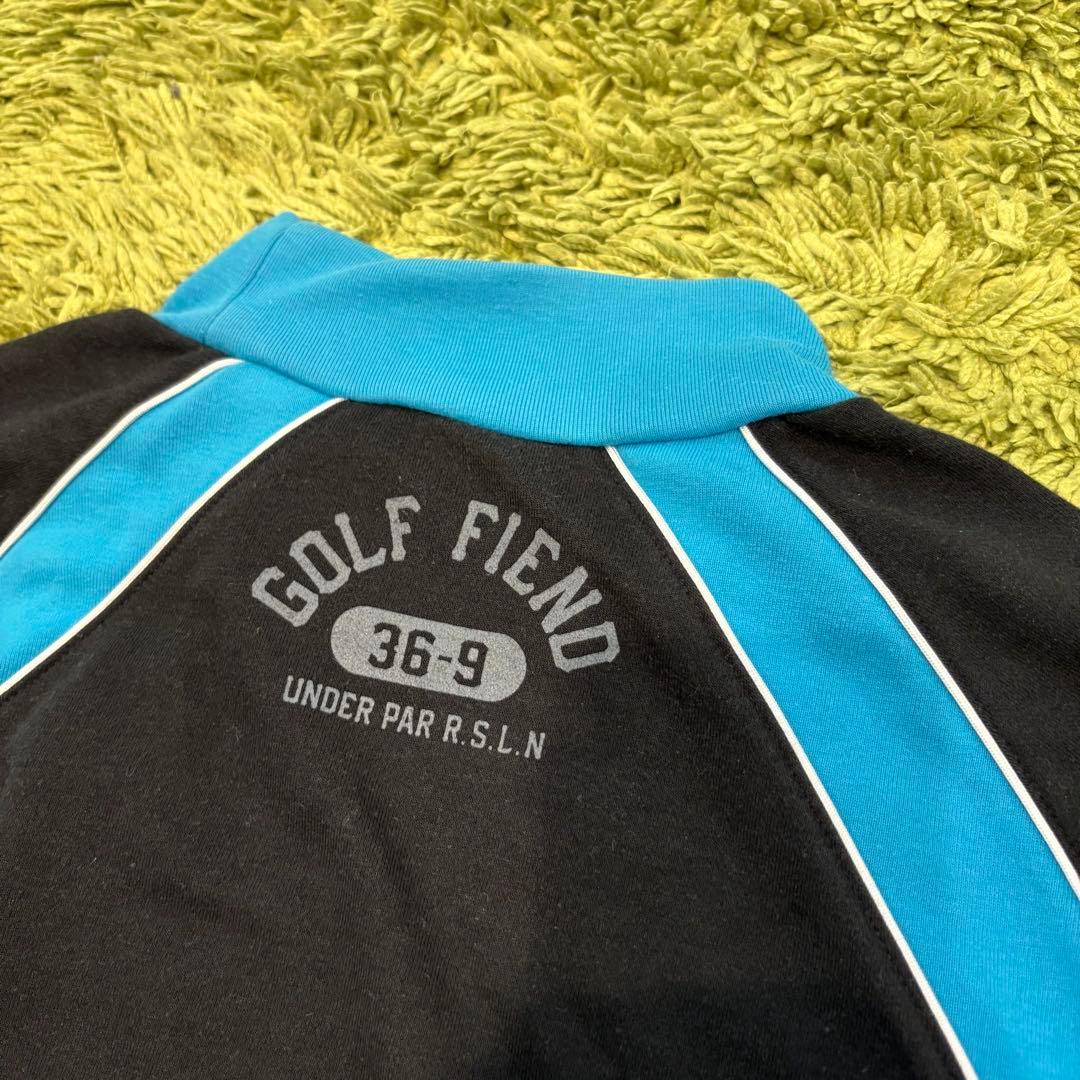 RUSSELUNO ラッセルノ 長袖モックネック ブラック 切替 Lサイズ