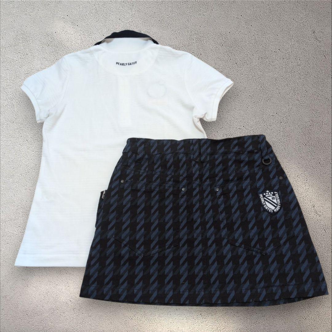 【美品】PEARLY GATES ロゴ ポロシャツ スカート セット サイズ0