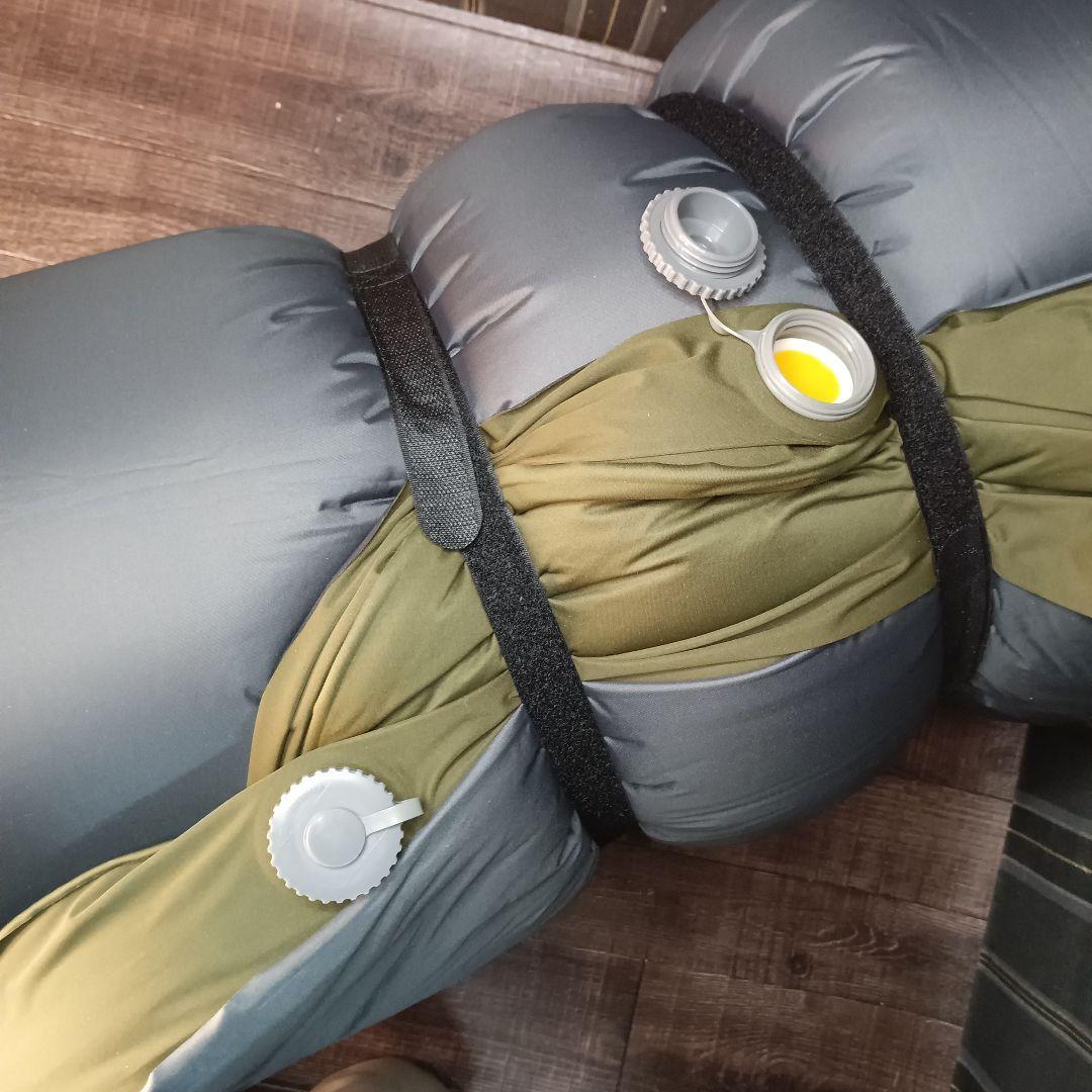 WAQ インフレータマット　ダブル 10センチ カーキ アウトドア シート