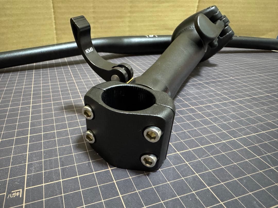 MATE X ブラック ハンドルバー 折りたたみ式 ポスト セット