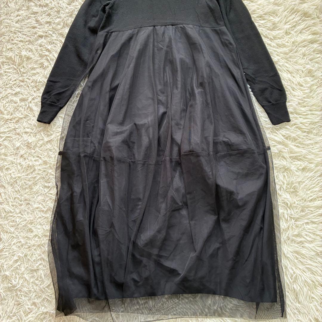 BEARDSLEY ニットチュールマルワンピース