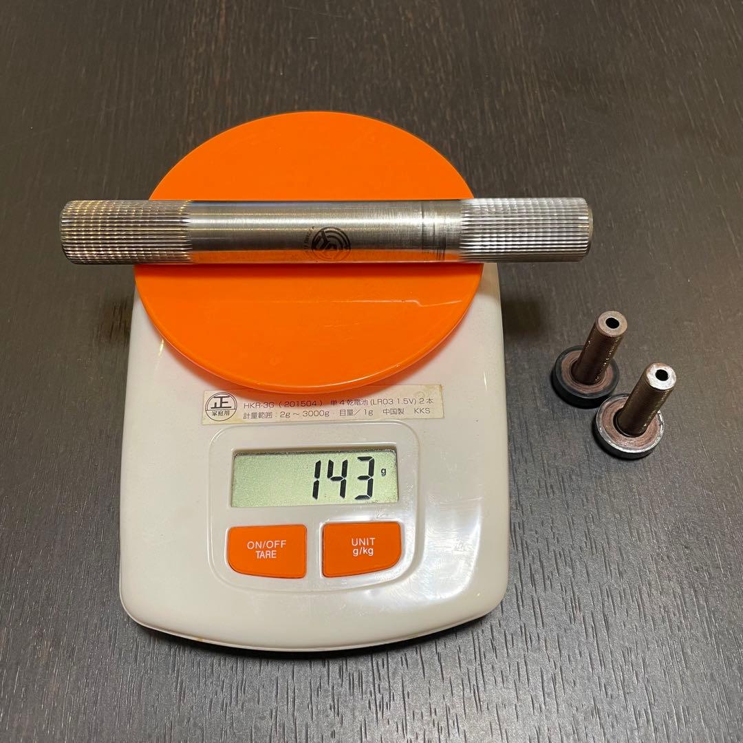 Deity チタンスピンドル　19ミリ48スプライン　3ピースクランク用　bmx