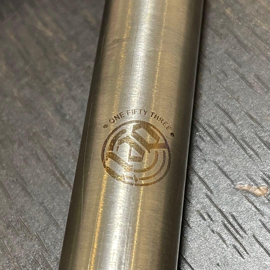 Deity チタンスピンドル　19ミリ48スプライン　3ピースクランク用　bmx