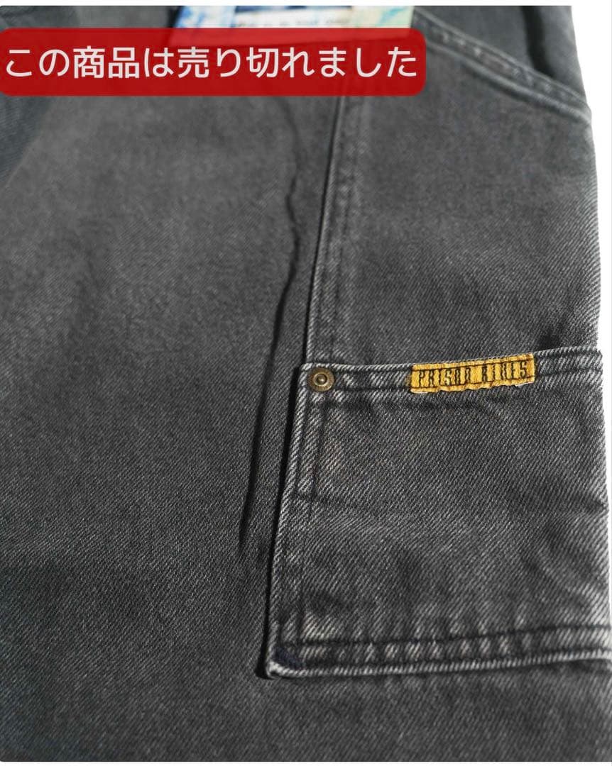 L*N様 PRISON BLUES ワークパンツ ブラック メンズ W30L32