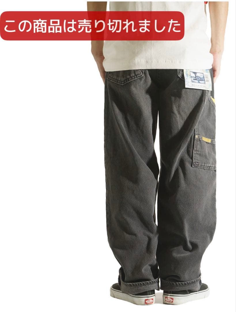 L*N様 PRISON BLUES ワークパンツ ブラック メンズ W30L32