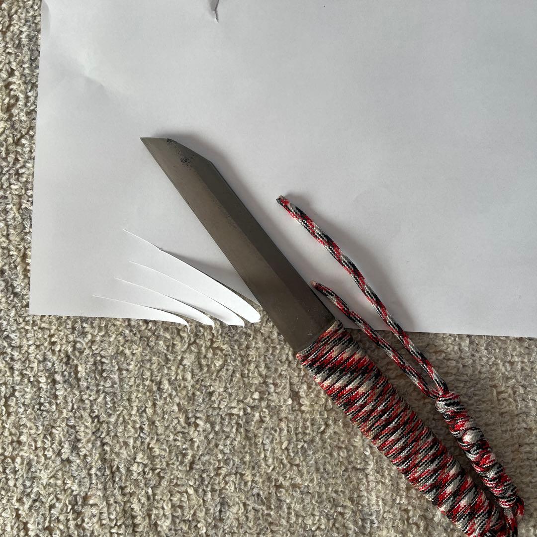 残欠ナイフ 日本刀ナイフ 残欠 カスタムナイフ 薪割り バトニング