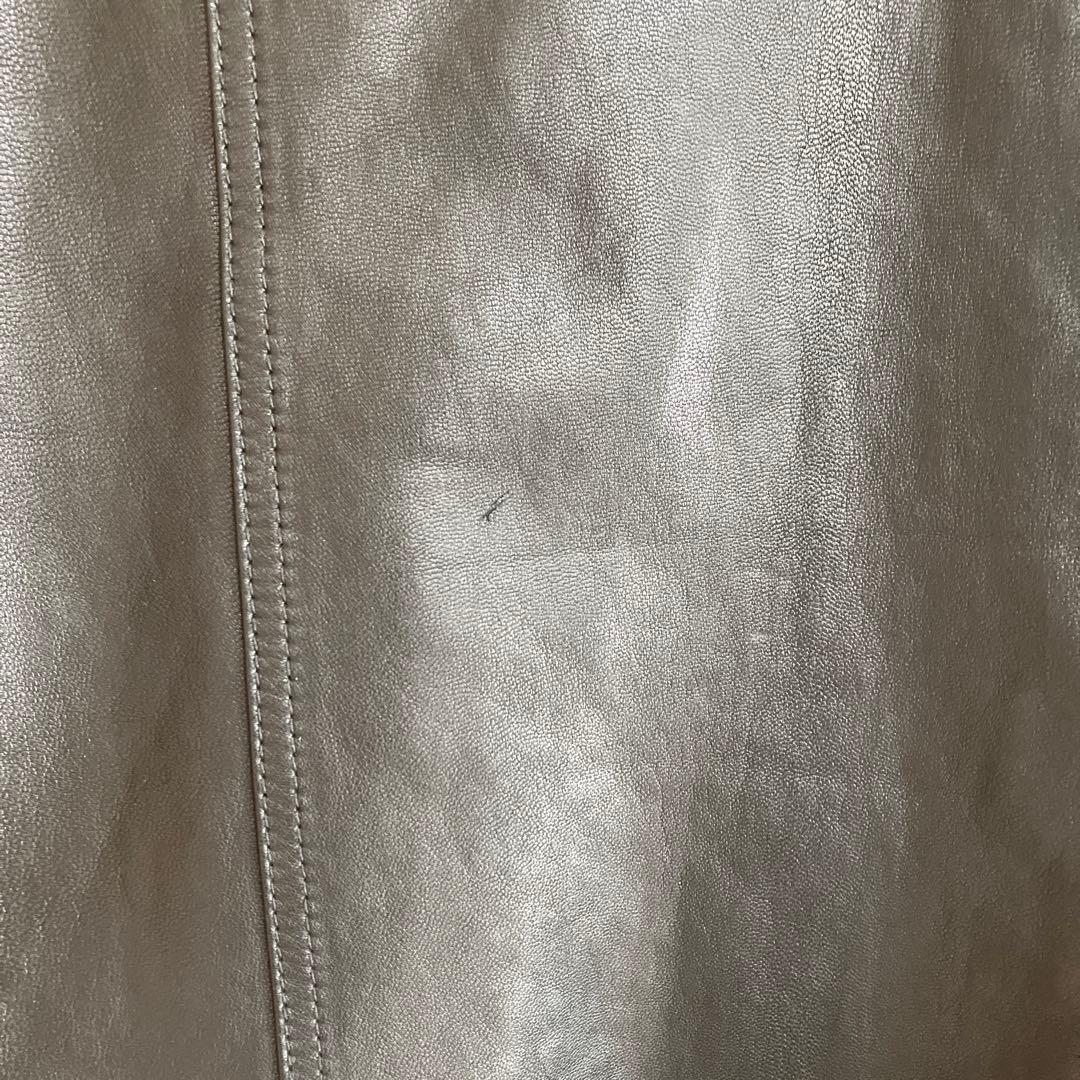 山羊革 COLLARS レザートラッカー 3rdタイプスカルボタン M ブラック