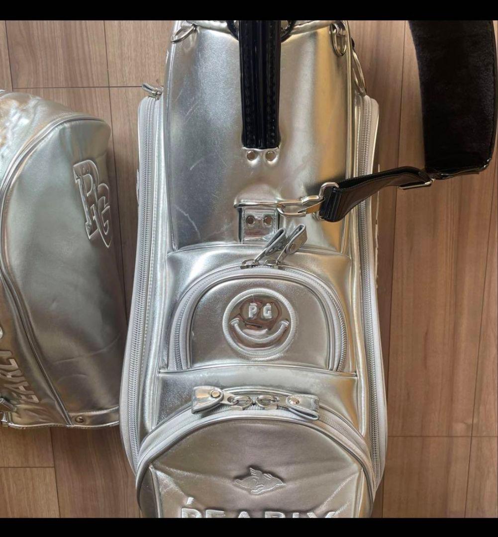 PEARLY GATES シルバーキャディバッグ 美品 オシャレ