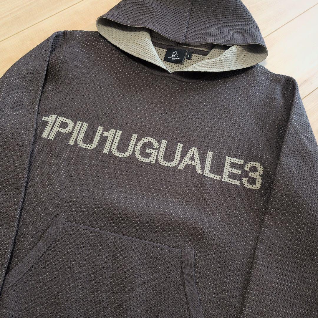 【極美品】1PIU1UGUALE3 GOLFブラウンフードセーター