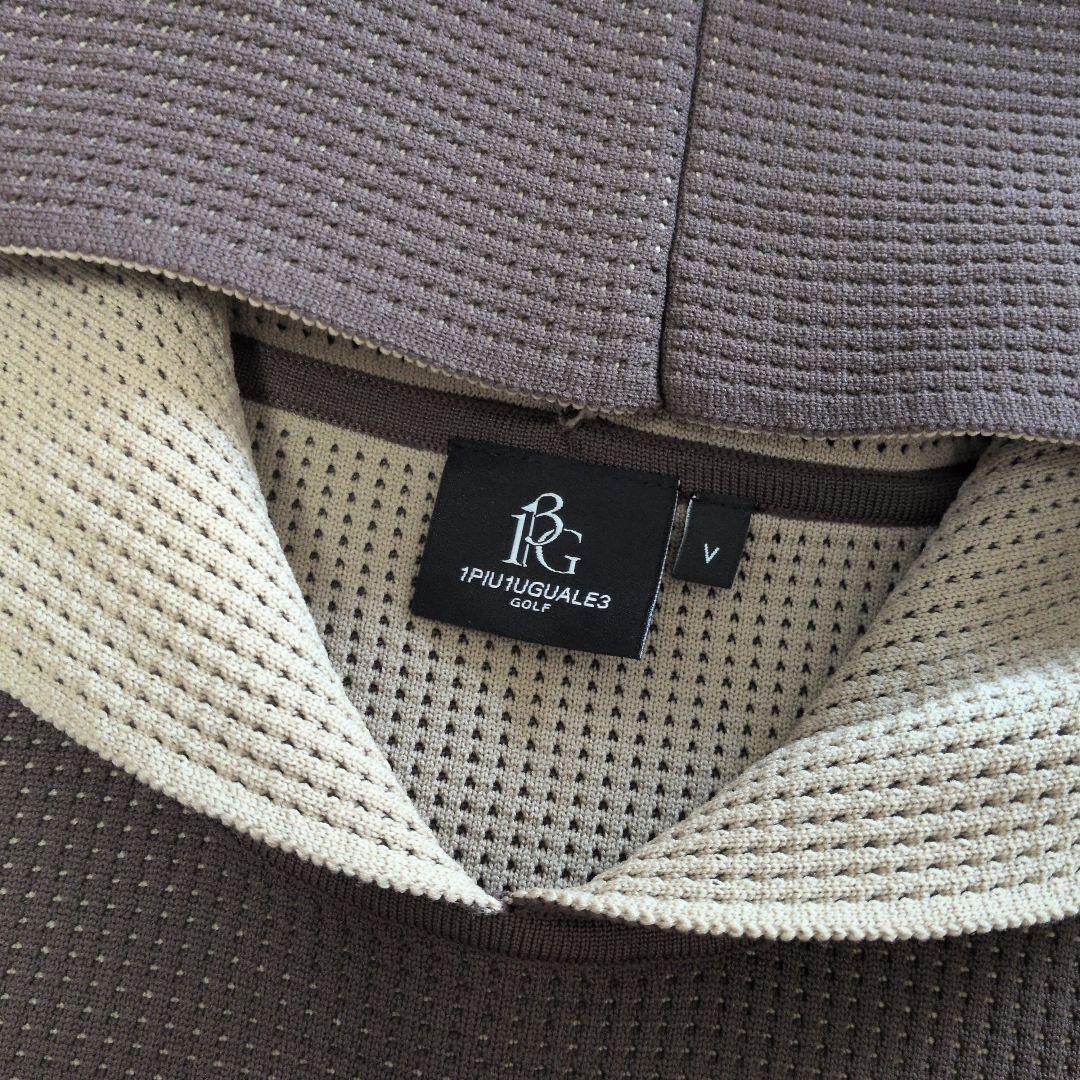 【極美品】1PIU1UGUALE3 GOLFブラウンフードセーター