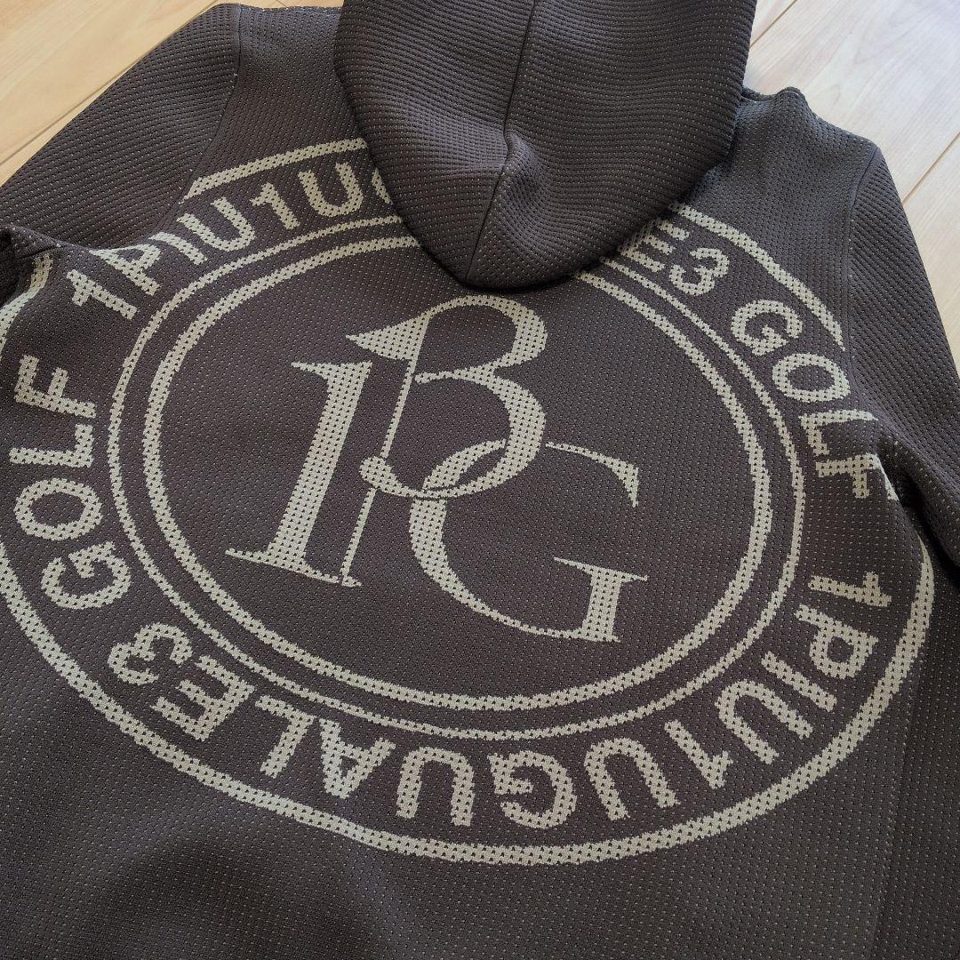 【極美品】1PIU1UGUALE3 GOLFブラウンフードセーター