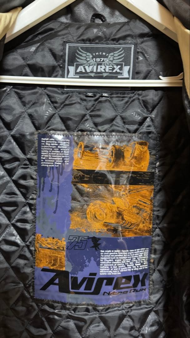 Avirex 1st casino tour リアル レザージャケット