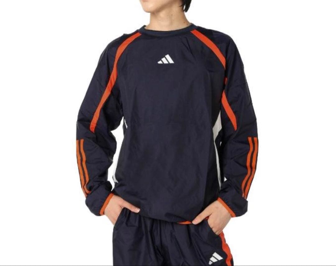 【新品】adidas/アディダス プラクティス ピステトップ セットアップ 紺S