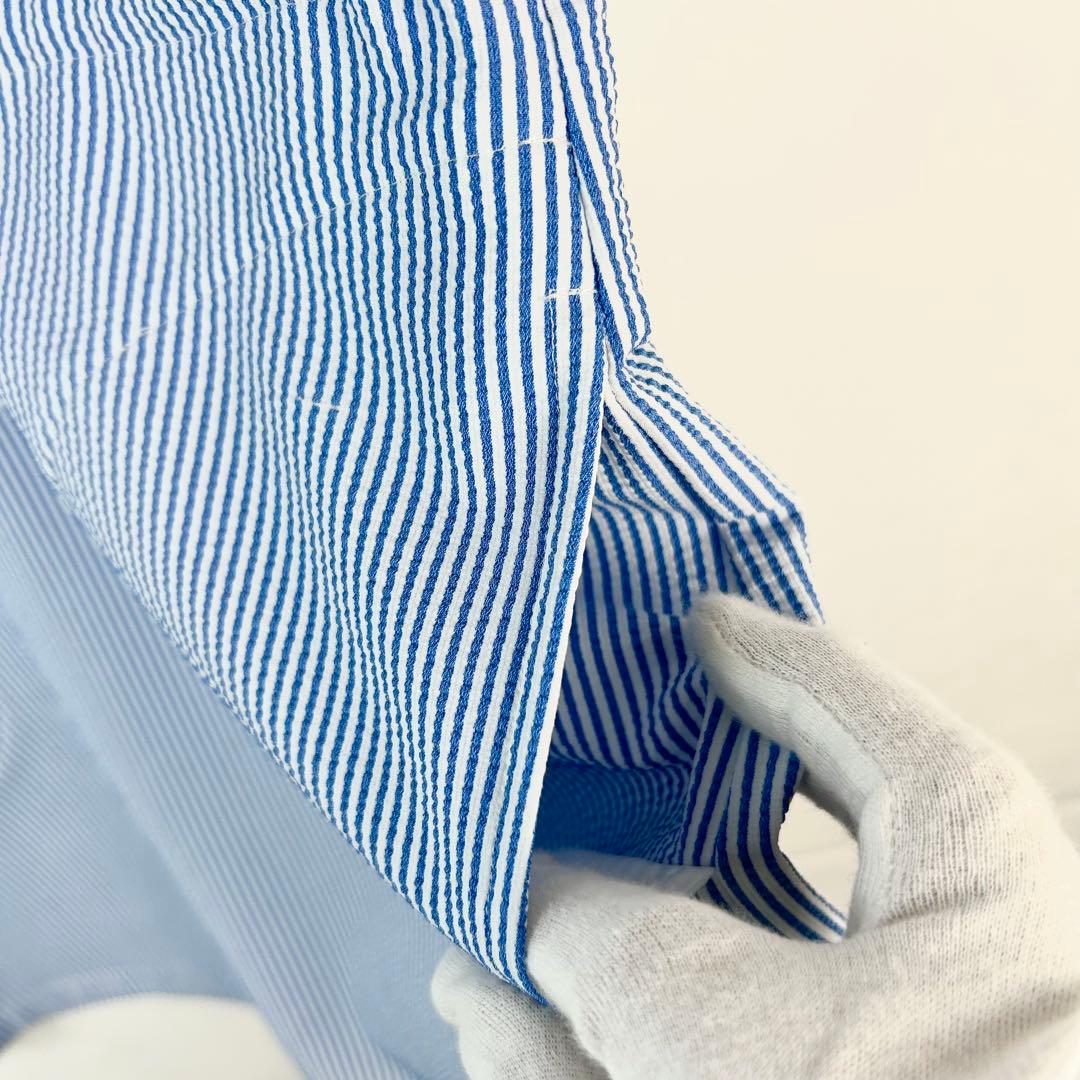 Picone CLUB Ⅲ 美品　ワンピース　ゴルフ　ブルー　ストライプ　刺繍