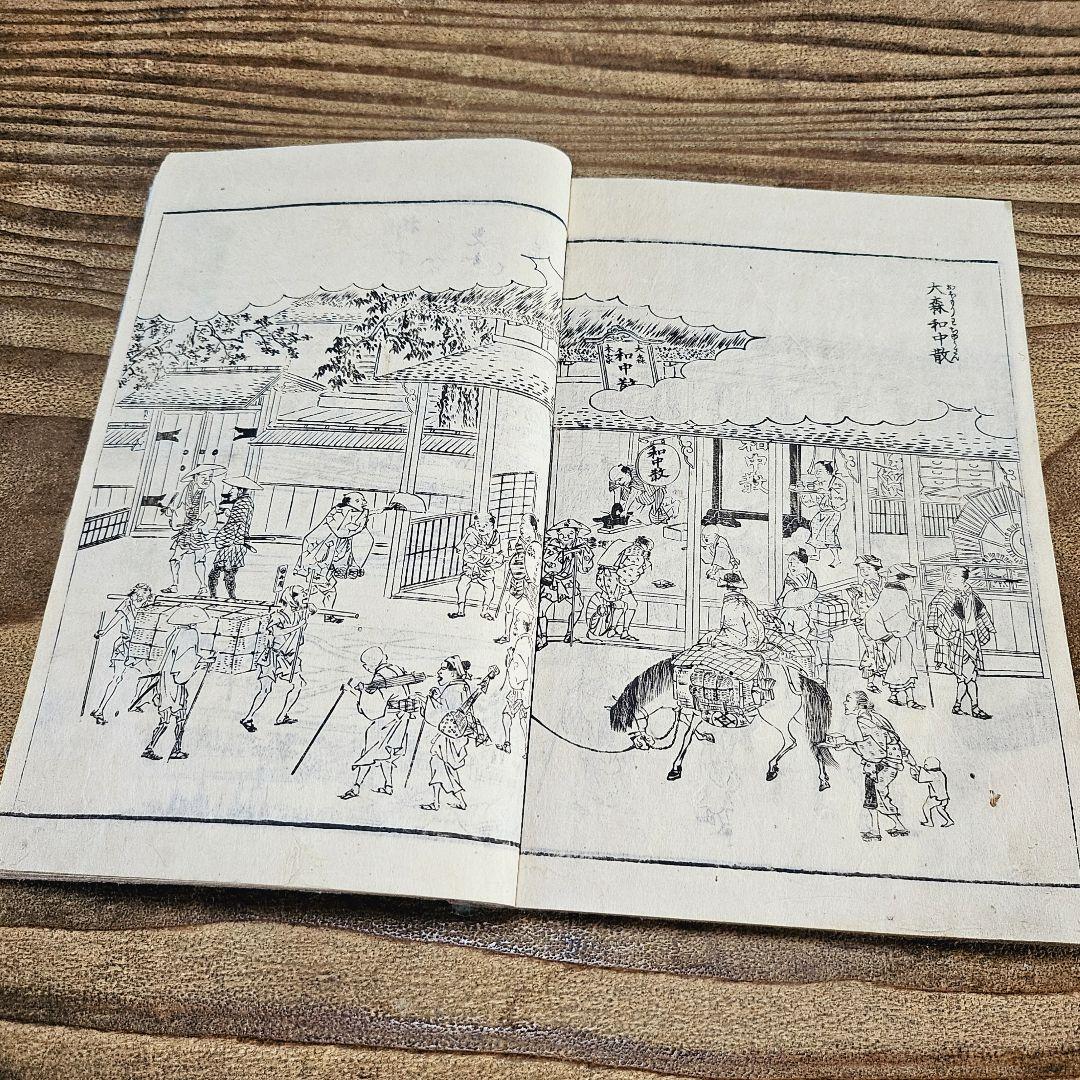 yy9180 古い和本 江戸名所図絵 巻2 天璇之部 風俗 地誌 浮世絵 古文書