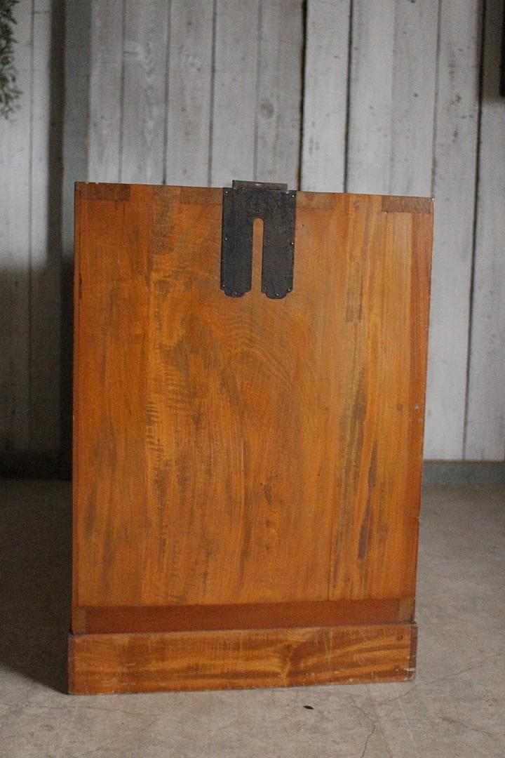 古い木製の引き出し2段　チェスト　箪笥　収納　古家具　古民家