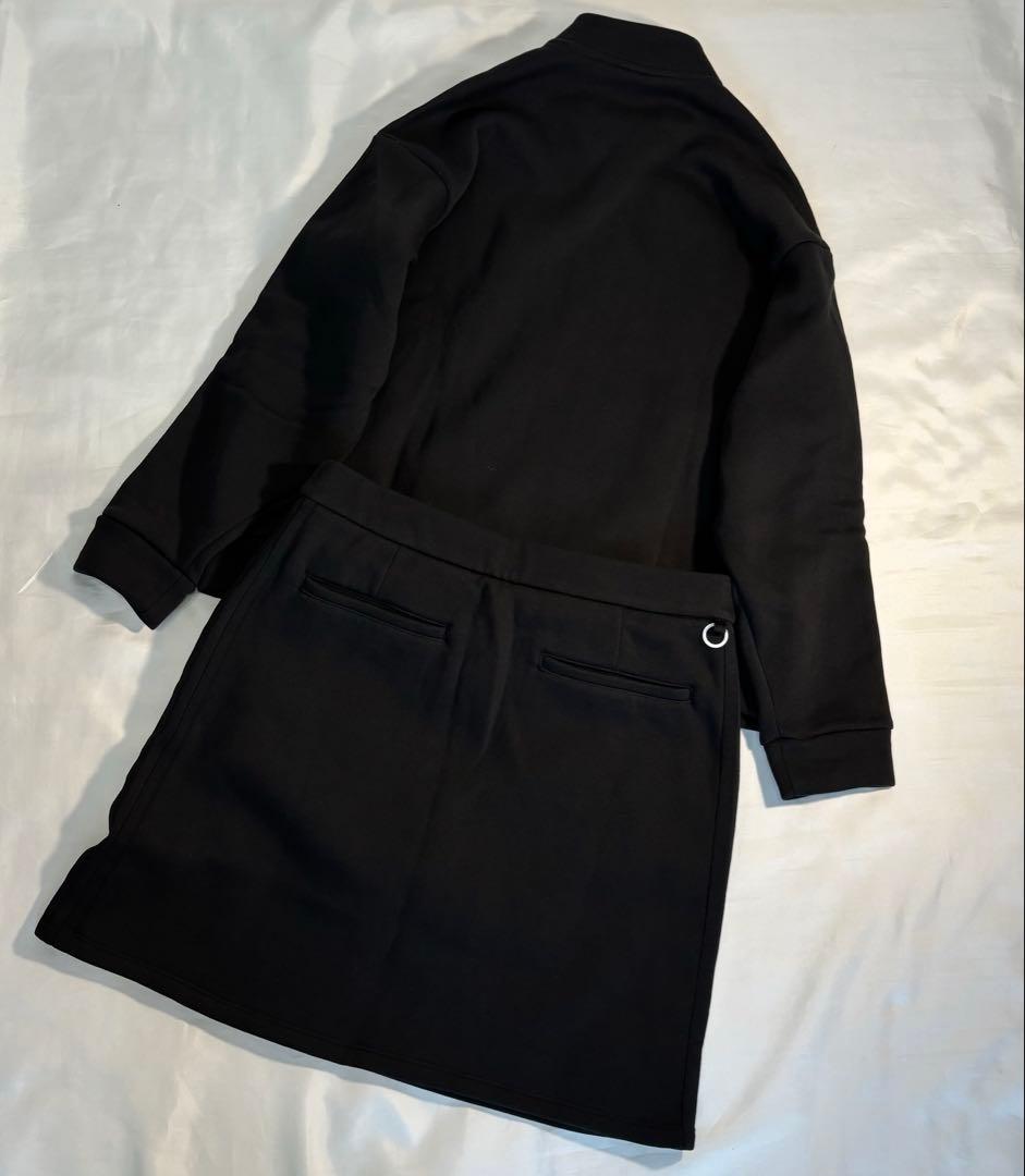 未使用adidasゴルフ　 ブラック3ライン入り　スウェット裏起毛