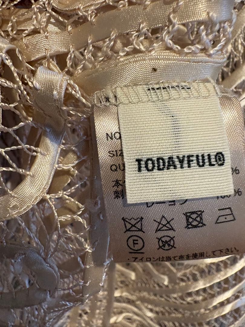 トップス todayful Embroidery Middle Vest