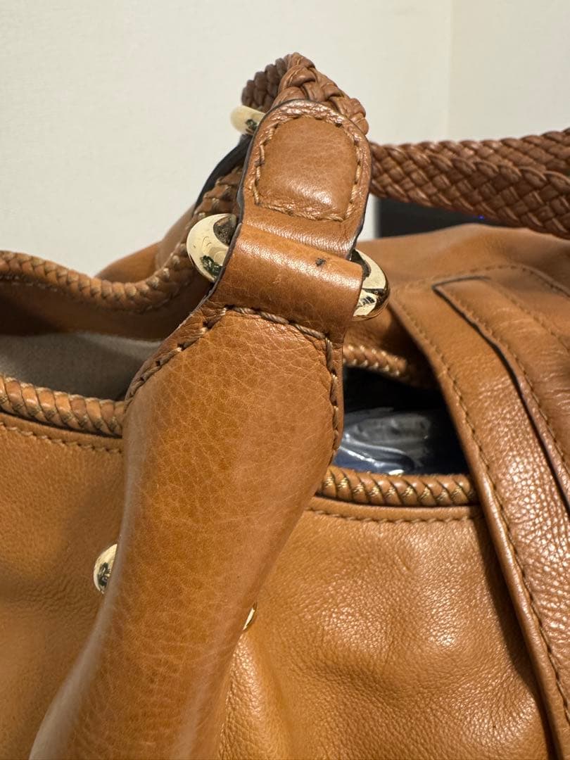 最終価格！汚れシミありGUCCI グッチ レザー ハンドバッグ ブラウン 正規品