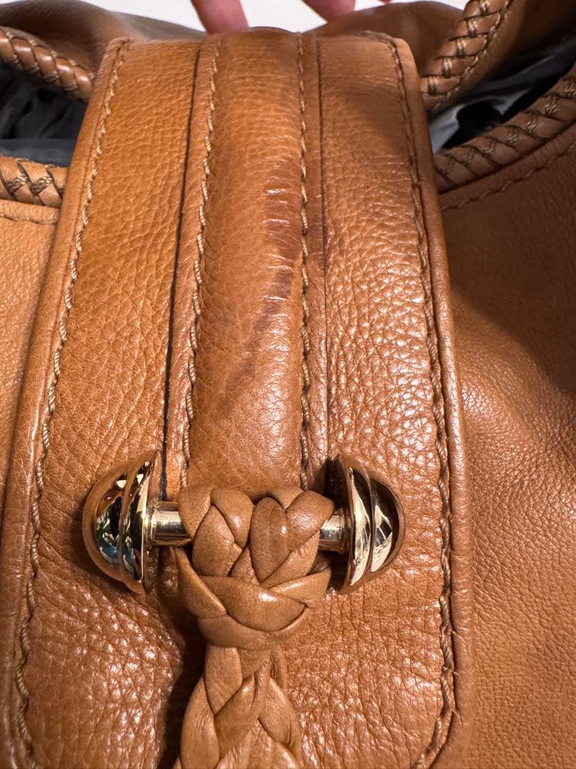 最終価格！汚れシミありGUCCI グッチ レザー ハンドバッグ ブラウン 正規品