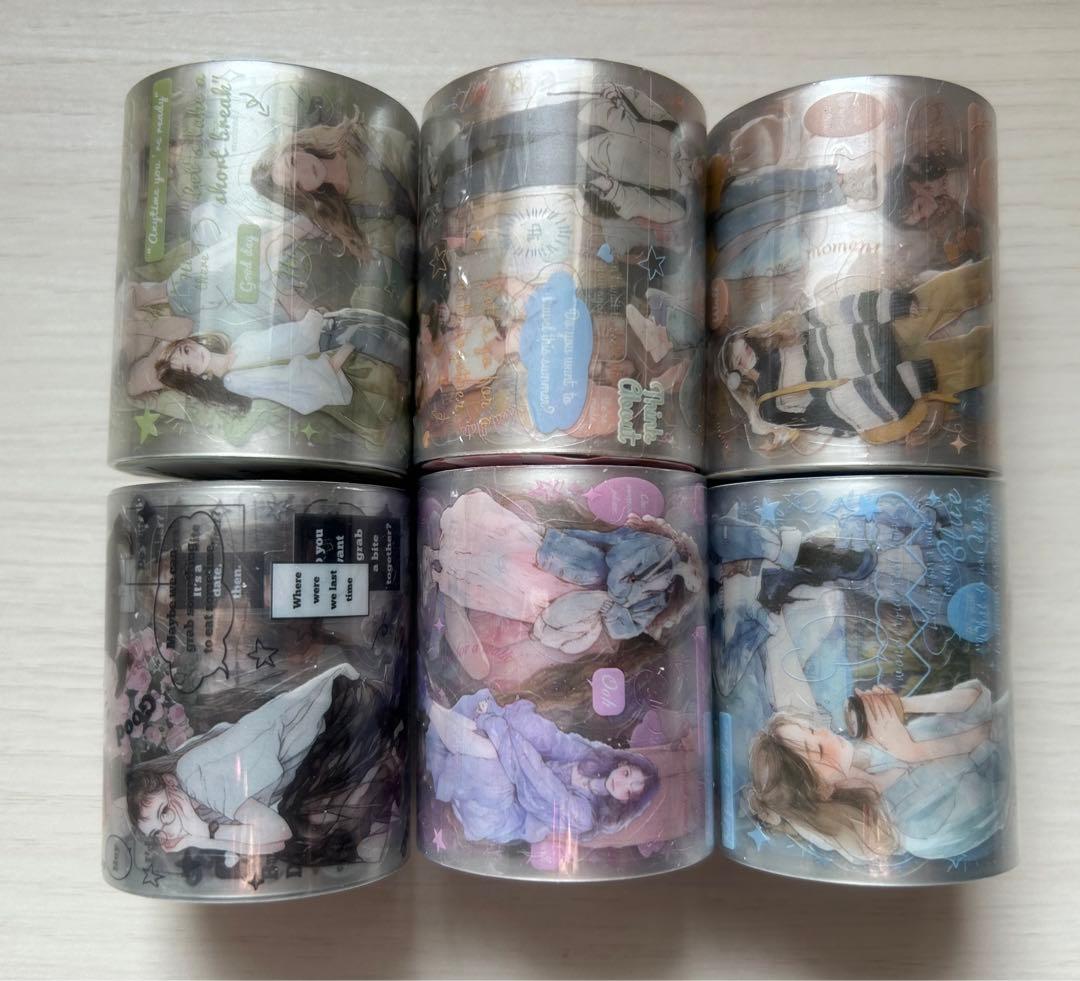 人物マステ46本まとめ売り〔新品〕