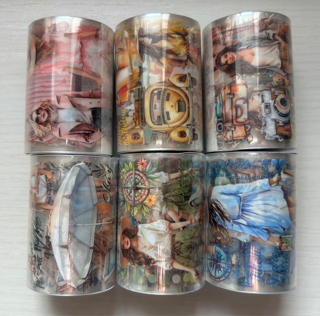 人物マステ46本まとめ売り〔新品〕